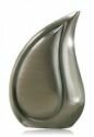Brushed Pewter Teardrop Urn